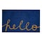 Msi Doormat, 0.59 thick, Blue Hello ZOR-CM-0014 - alternate 1